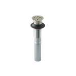 Non Overflow Lavatory Drain 1-1/4 Tailpiece Brushed Nickel