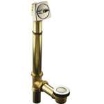 17-26 Adjustable PU Waste & Overflow Clearflo Brushed Nickel