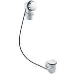 Bath Drain Clearflo Chrome Less PVC Tube