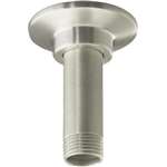 3 Straight Ceiling Mount Shower Arm and Flange Brushed Nickel