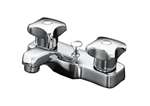 Lead Law Compliant 1.5 GPM 2 Handle Standard Lavatory Faucet With Pop Up Chrome