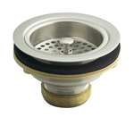 Sink Strainer Less Tailpiece Duostrainer Brushed Nickel
