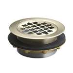 Shower Drain Grid For 2 Plastic Pipe Brushed Nickel