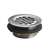 Shower Drain Grid For 2 Plastic Pipe Brushed Chrome