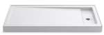 60 X 32 Right Hand Cast Iron Shower Base Bellwether White