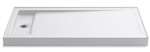 60 X 32 Left Hand Cast Iron Shower Base Bellwether White