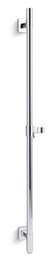 36 Slide Bar With Support Elbow Polished Chrome Awaken