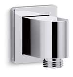 Wall Mount Support Elbow With Check Valve Polished Chrome Awaken