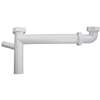1-1/2 Adjustable End Outlet Direct Connect Waste With 1/2 Branch