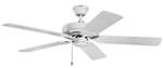 White 52 Ceiling FAN 5 Blade *BASPAT COMO