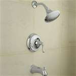 1 Handle Lever Pressure Balance Tub and Shower Trim Forte Polished Chrome