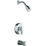 1 Handle Lever Tub and Shower Trim Coralais Polished Chrome