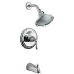 1 Handle Lever Pressure Balance Tub and Shower Trim Devonshire Polished Chrome