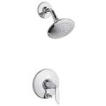 1 Handle Shower Trim With Push Button Diverter Polished Chrome