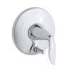 1 Handle Valve Trim With Push Button Diverter Polished Chrome