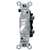 Single Pole Grounded Switch White