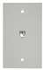 White 4 Conductor Smooth Wall Jack