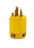 15A 125V PVC Grounded Plug Yellow