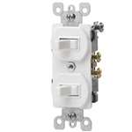 1P DUP Switch 15A 120/277V White
