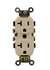 15A RES DUP Receptacle Ivory