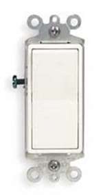 15A 3 Way White Switch Decorative