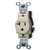 20A Single Receptacle 125V Ivory