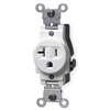 20A Single Receptacle 125V White