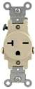 20A Single Receptacle 250V Ivory