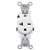 20A Single Receptacle 250V White