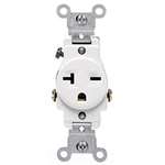 20A Single Receptacle 250V White