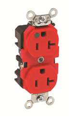 20A 125V STRT Blade Slim Receptacle Red