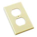 1 Gang DUP Receptacle Plate Ivory