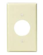 1 Gang Single Receptacle Plate Ivory