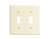 2 Gang Switch Plate Ivory