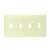 4 Gang Switch Plate Ivory