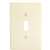 1 Gang Toggle Switch Wall Plate Ivory