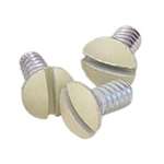 Ivory Decorative Wall Plate Screw (100 Pk)