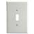 1 Gang Toggle DEV Switch Wallplt O/SIZE White