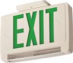 White Tplas EMERG Exit Green Face