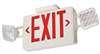 White Tplas LED EMERG Exit Green Face