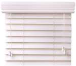 2 Faux Wood Blind 48X60 Alabaster