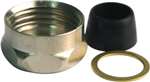 1/2 IPS X 1/2 Brass Faucet Nut Chrome