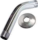 6 Shower Arm With Flange Chrome