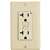 20A 125V HOSP GRD GFCI Outlet Ivory