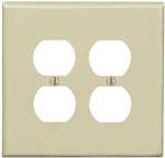 2 Gang 2 DUP Midway Wall Plate Ivory