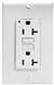 20A DUP GFI Receptacle White
