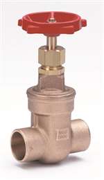 Not For Potable Use 2-1/2 Bronze 125# Sweat Non-Rising Stem Thread Bonnet Gate