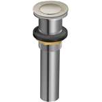 Pop Up Drain No O Flow Brushed Nickel