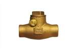 Not For Potable Use 1-1/4 Bronze 150 # Sweat Tfe Swing Check