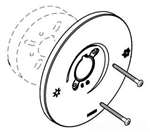 Escutcheon Posi-Temp Polished Chrome